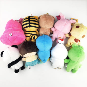 짱구는 못말려 동물 변신 마스코트 인형 키홀더 키링 동물시리즈