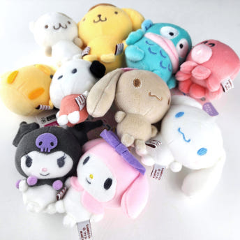 산리오 자석 마그넷 봉제인형 키홀더 2개 세트 키링