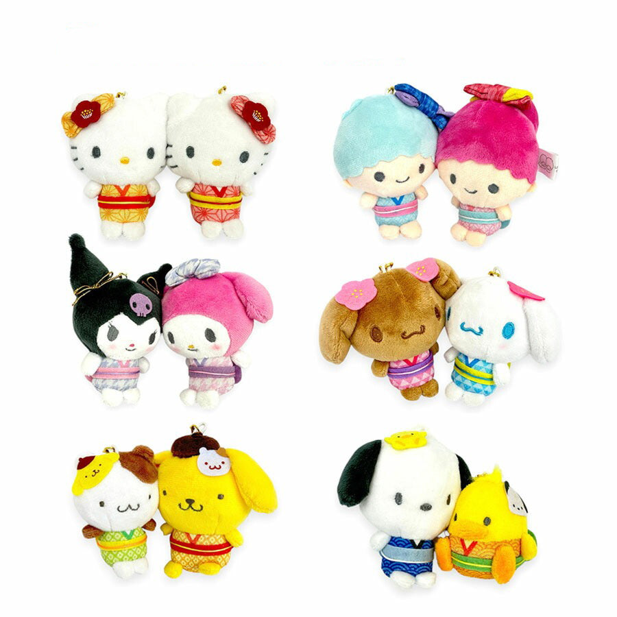 산리오 캐릭터즈 니코누이 마그넷 자석 서로 붙는 키홀더 2개 세트