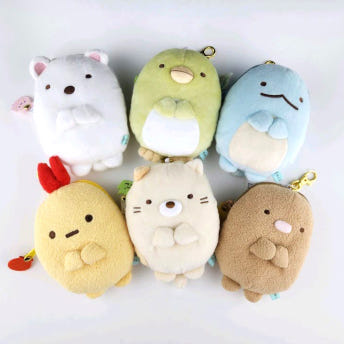 스밋코구라시 인형 키링 키홀더 릴패스케이스 파우치