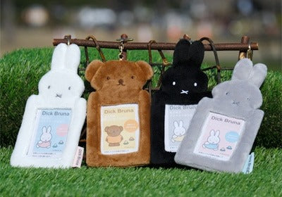 미피 모프모프 포토 수납 키홀더 인형 사진 보관 옵션 4종 화이트 블랙 그레이 보리스 키링