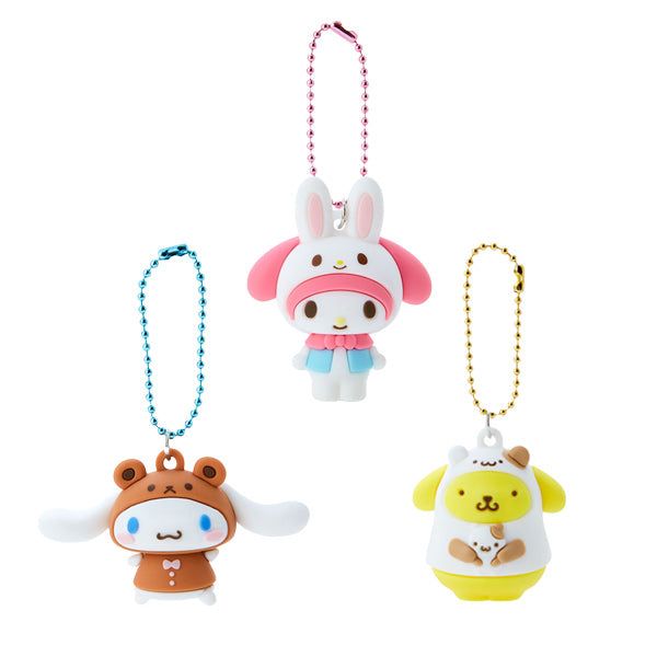 산리오 캐릭터즈 PVC 마스코트 3 피규어 키링