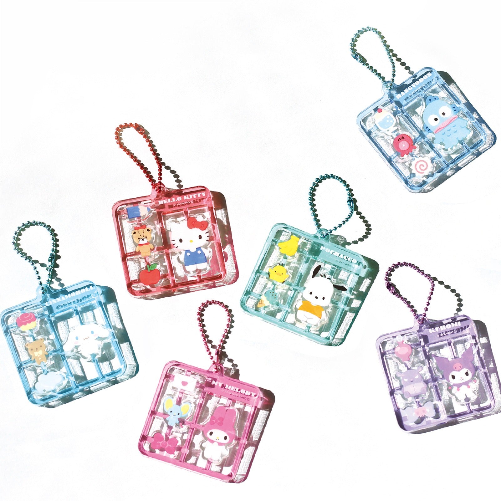 산리오 캐릭터즈 플라스틱 모델 풍 키홀더