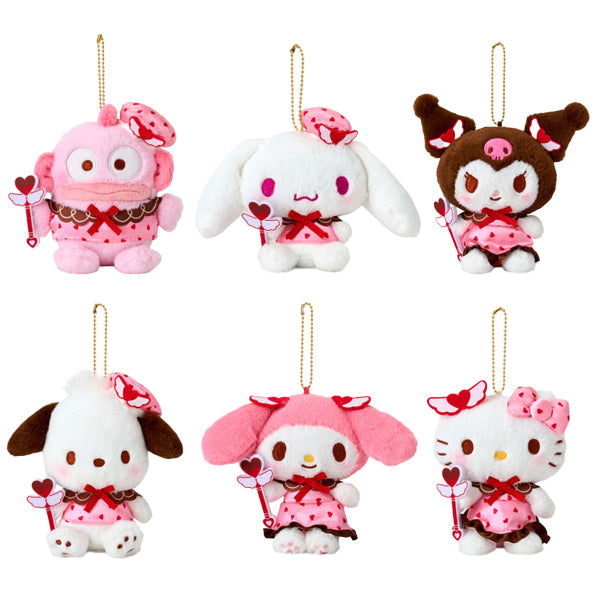 산리오 캐릭터 매지컬 하트 마스코트 인형 키홀더 키링
