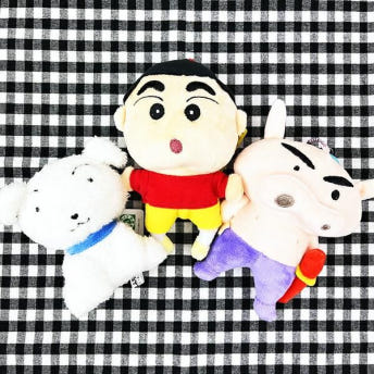 짱구는 못말려 인형 90년대 감성 짱구 흰둥이 부리부리대마왕 크레용 신짱 키링 키홀더