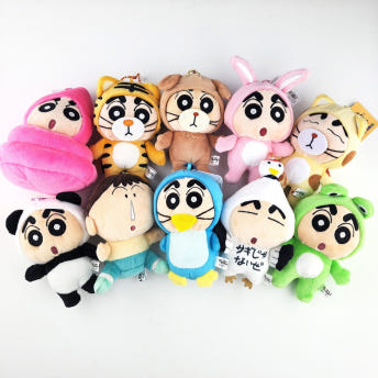 짱구는 못말려 동물 변신 마스코트 인형 키홀더 키링 동물시리즈