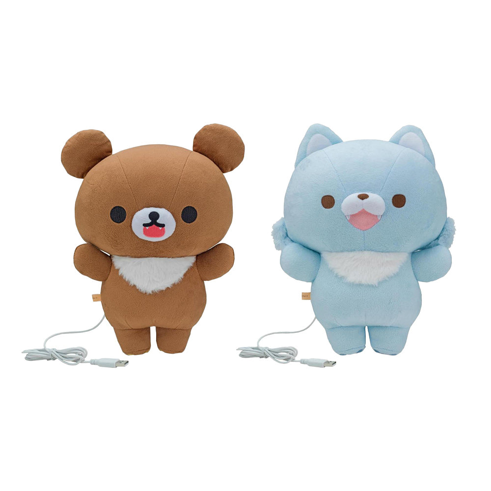 안으면 따뜻한 봉제인형 차이로이코구마 아오이코오오카미 2종 USB A타입