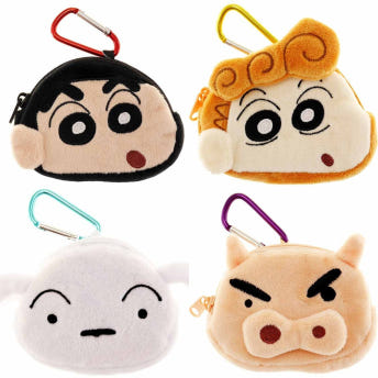 짱구는 못말려 카라비너 미니 파우치 마스코트 인형 키링 키홀더