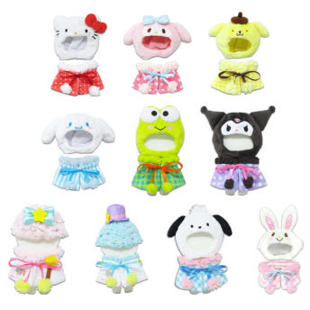 산리오 캐릭터 플래쉬 코스튬 인형 옷입히기 인형용 코스튬 의상 S사이즈