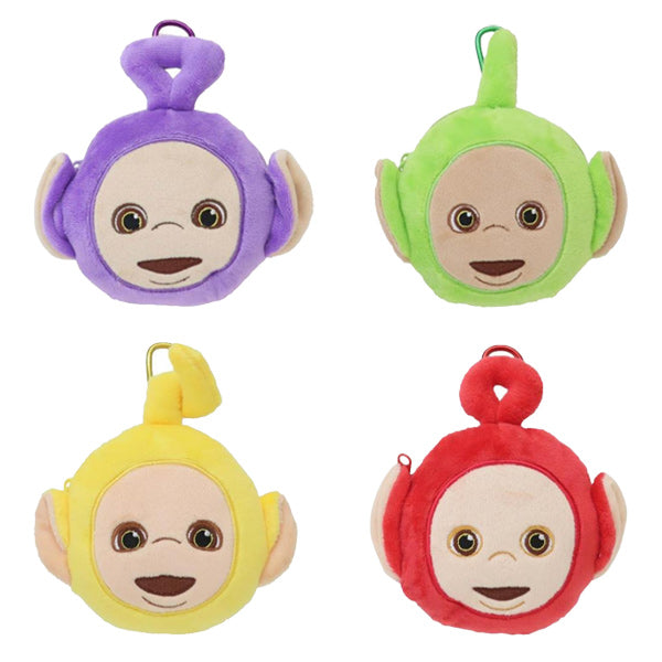 텔레토비 카라비너 부착 페이스 인형 파우치