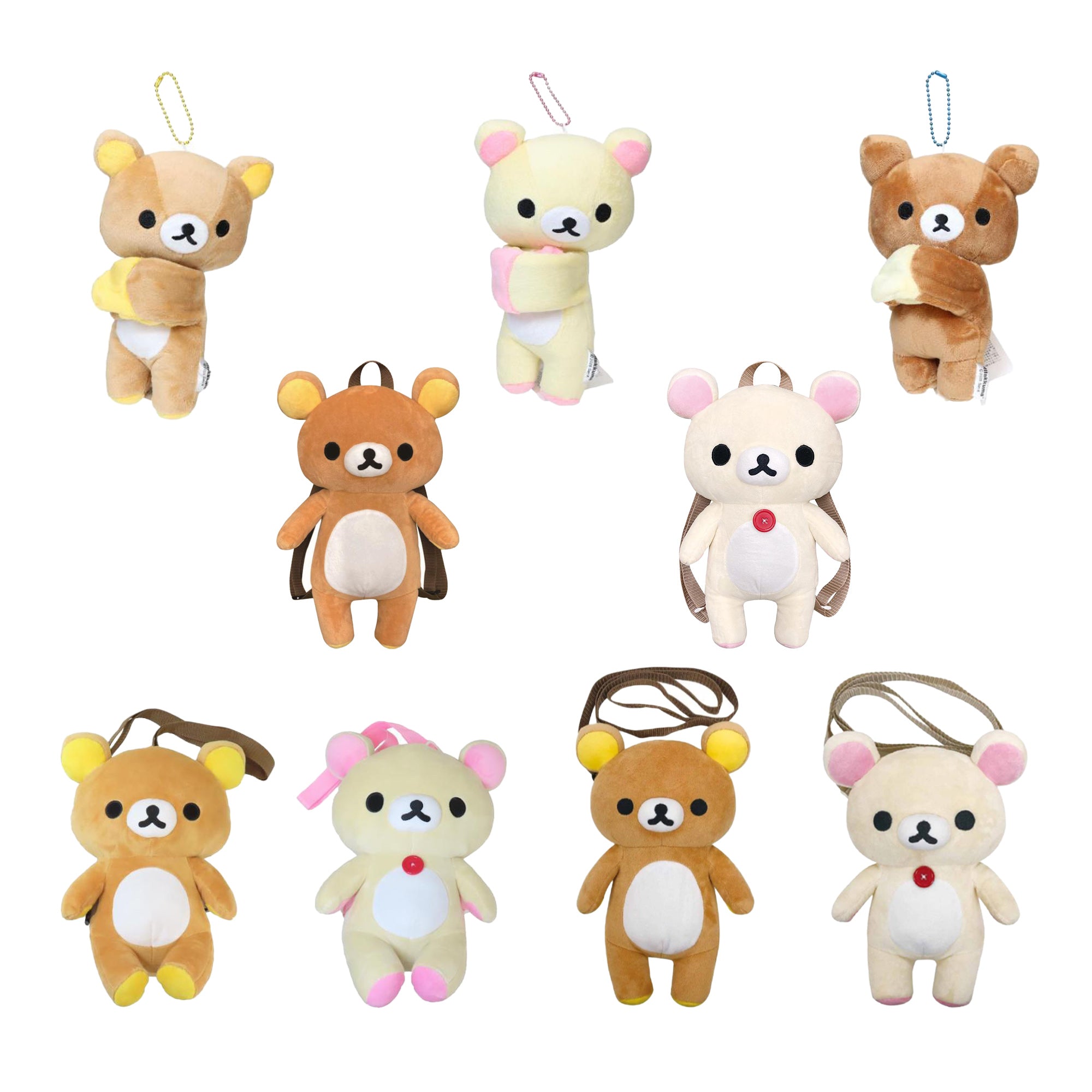 [8월말 출고] 리락쿠마 봉제인형 크로스백, 백팩, 캐리어백, 안아 키링 ~4/21일까지