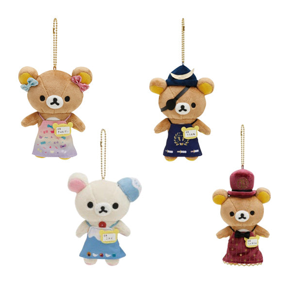 리락쿠마 스토어 점장시리즈 마스코트 인형 키링 키홀더