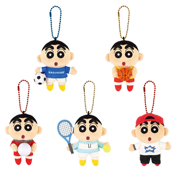 짱구는 못말려 크레용 신짱 부활동 마스코트 인형 키홀더 키링