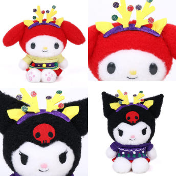 산리오 크리스마스 스웨터 디자인 인형