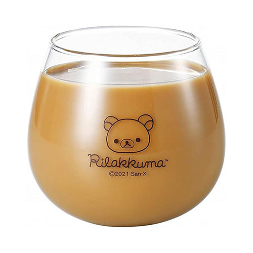 리락쿠마 흔들흔들 유리컵 텀블러 리락쿠마유리컵