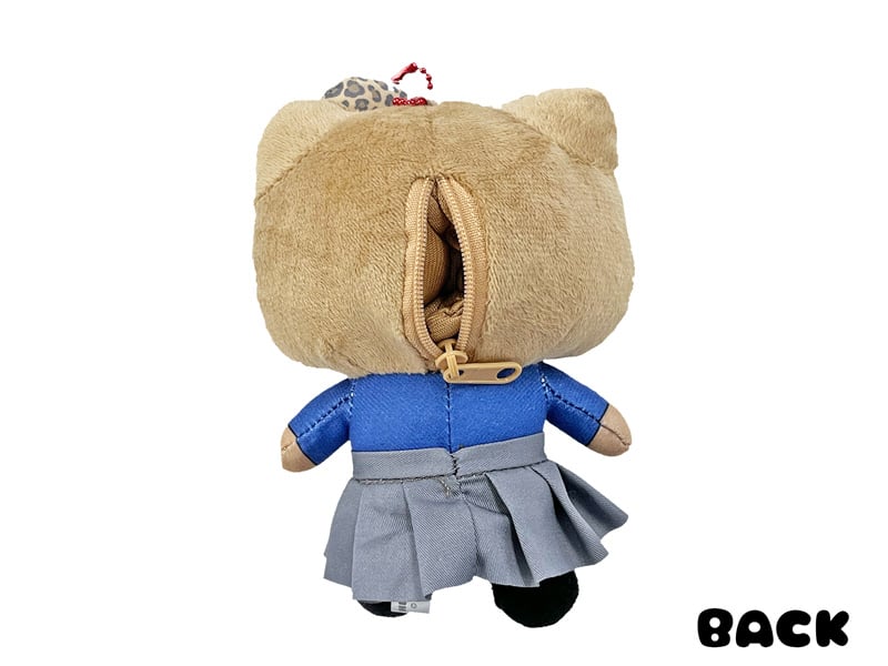 헬로키티 갸루 마스코트 파우치 키링 브라운