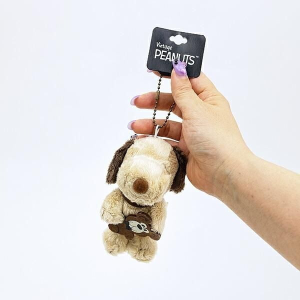 스누피 베어 마스코트 브라운 키홀더 키링