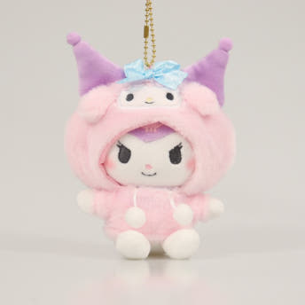 산리오 파카 인형 미니 마스코트 인형 키링 키홀더 쿠로미 마이스위트피아노 턱시도샘