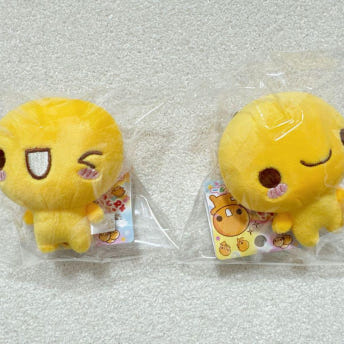 헤이세이 캐릭터 낫토짱 다이컷 입체 봉제 인형 키홀더 키체인 키링