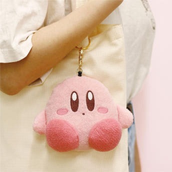 별의 커비 마스코트 인형 푸피 키링 키홀더 늘어나는 교통카드 릴패스 카드 케이스