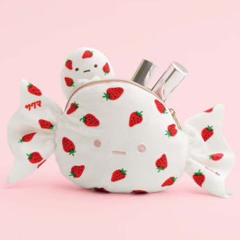 스미코구라시 사쿠마 딸기 미루쿠 캔디 테노리 인형 파우치 세트