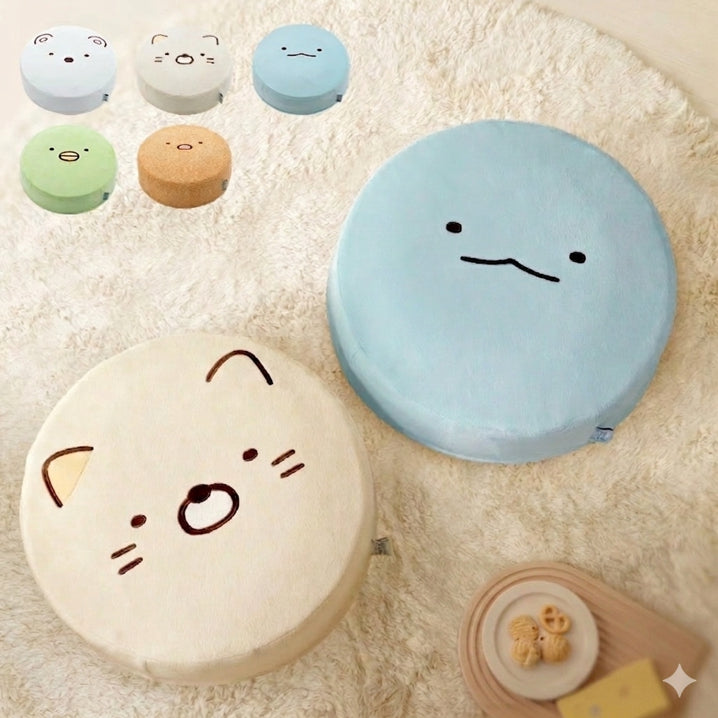 산엑스 스밋코구라시 커버 분리세탁 가능 라운드 원형 쿠션