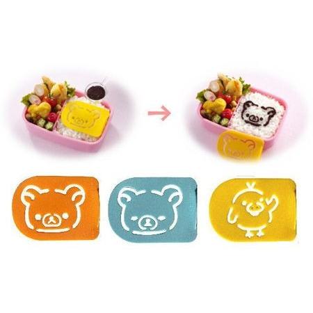 리락쿠마 키이로이토리 후리가케 플레이트 3P 세트