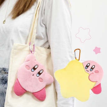 별의커비 다이컷 플랫 파우치 커비 워프 스타 미니 파우치 동전지갑