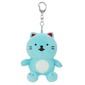 모리나가 라무네 50주년 기념 라무네코 마스코트 키홀더 키링