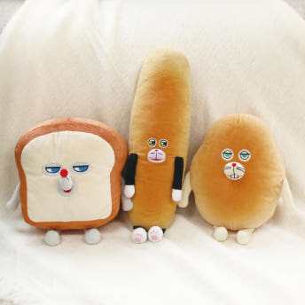 빵도둑 캐릭터 시트 벨트 부착 쿠션 인형 자동차 인테리어 운전 드라이브 용품 안전벨트 소품