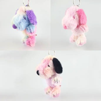 스누피 마블컬러 마스코트 인형 키홀더 키링 열쇠고리