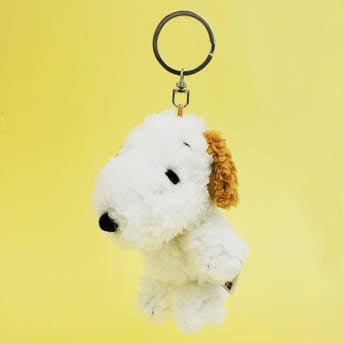 스누피 쁘띠 후와 마스코트 봉제 인형 앤디 키홀더 키링