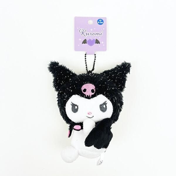 산리오 엔젤시리즈 쿠로미 키링 블랙/퍼플