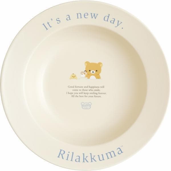 리락쿠마 레터링 키친 부엌 시리즈 파스타 카레 뉴본 접시 캐릭터 식기 전자레인지 가능