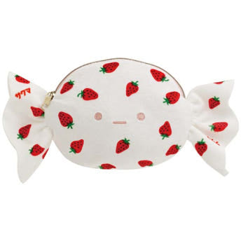 스미코구라시 사쿠마 딸기 미루쿠 캔디 테노리 인형 파우치 세트