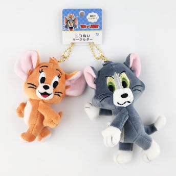 루니툰 톰과 제리 자석 마그넷 봉제인형 키홀더 2개 세트 톰과제리