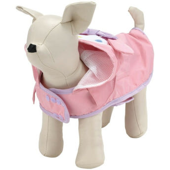 마이멜로디 강아지 레인 코트 판초 우의 S 투명바이저 우비 산책복 강아지용 반려견 레인코트