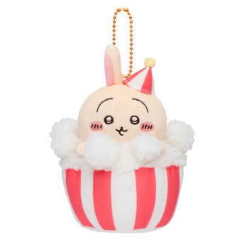 치이카와 란도 들뜬 마스코트 인형 키링 키홀더 하치와레 우사기