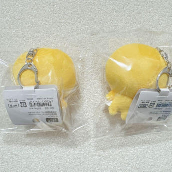 헤이세이 캐릭터 낫토짱 다이컷 입체 봉제 인형 키홀더 키체인 키링