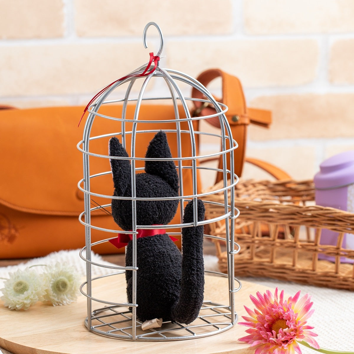 마녀의배달부키키 지지 인형 바구니 M