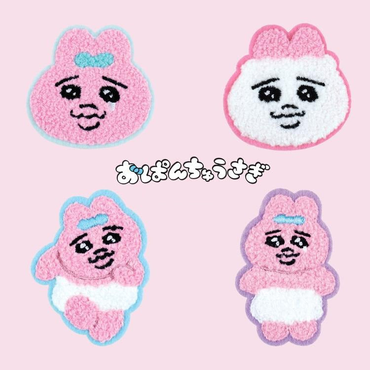 오빤쮸우사기 마스코트 커스텀 자수 스티커