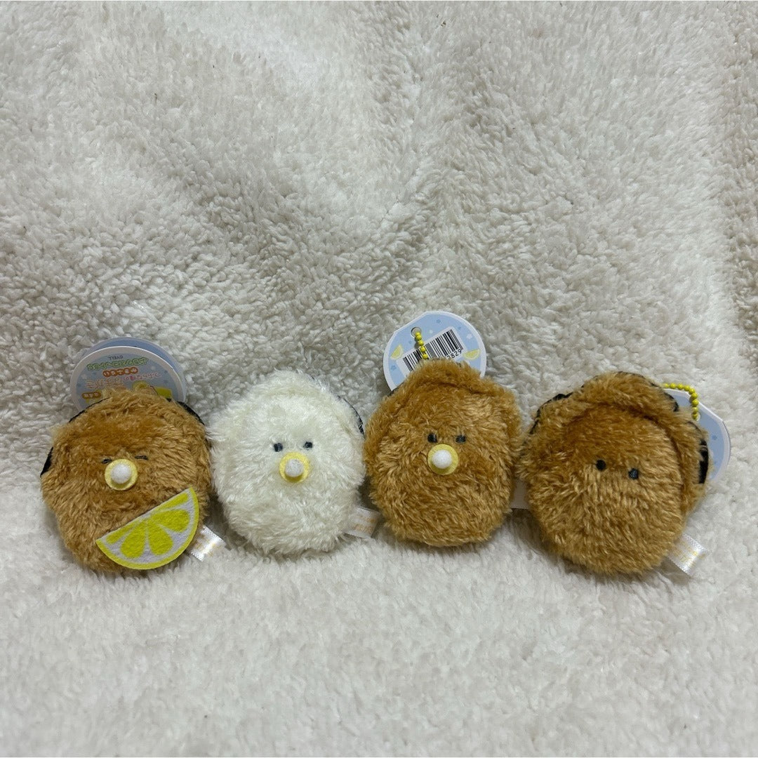 귀여운 둥근 눈동자의 생굴튀김 푸치 마스코트 키홀더 굴튀김 인형 키링