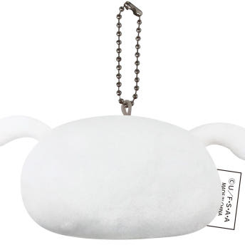 짱구는 못말려 방울이 들어간 쫀득쫀득 마스코트 키링 흰둥이