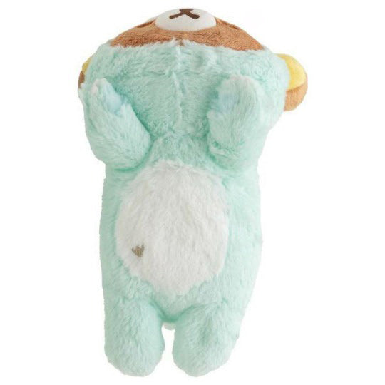 리락쿠마 공룡탈을 쓴 엎드린 봉제인형