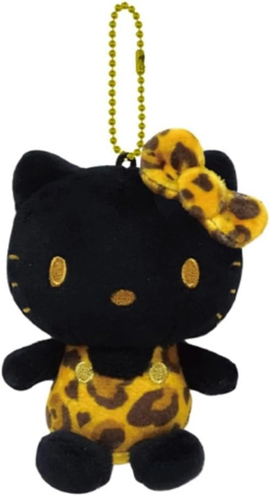 산리오 헬로키티 호피무늬 시리즈 볼체인 마스코트 인형 키홀더 키링