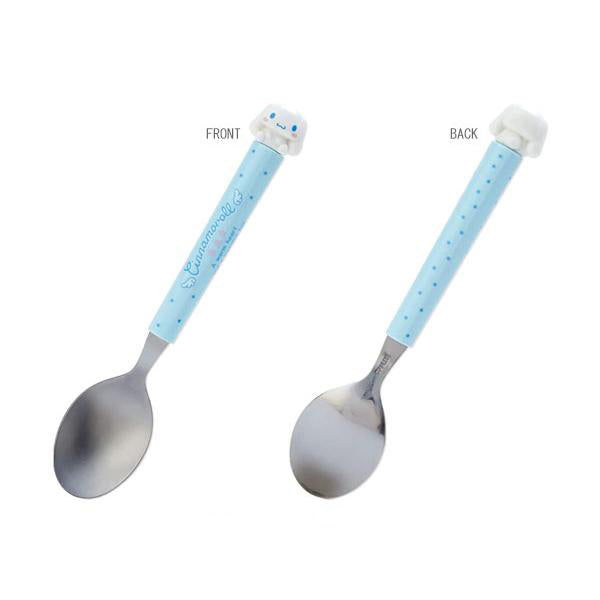 산리오 상단에 캐릭터 있는 스푼 포크 헬로키티