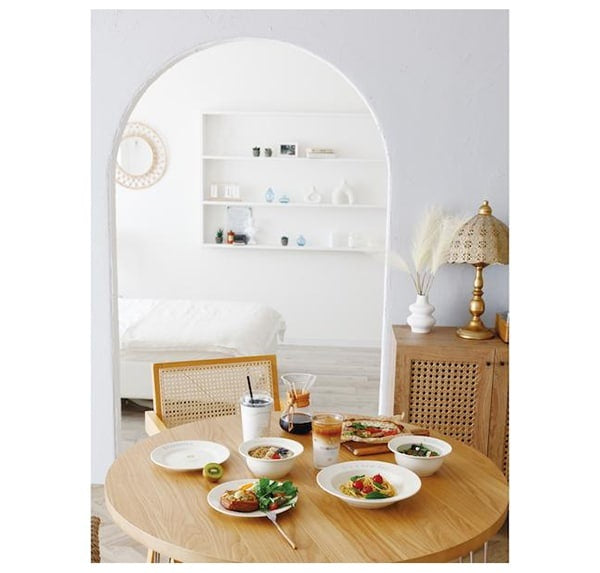 리락쿠마 레터링 키친 부엌 시리즈 파스타 카레 뉴본 접시 캐릭터 식기 전자레인지 가능