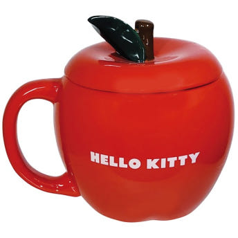 산리오 헬로키티 사과 도자기 머그컵