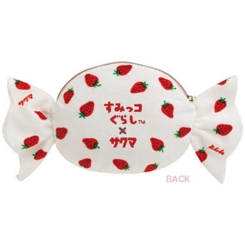 스미코구라시 사쿠마 딸기 미루쿠 캔디 테노리 인형 파우치 세트