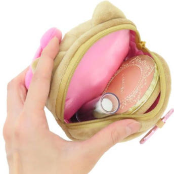 산리오 헬로키티 페이스 별모양 카라비너 미니 파우치 태닝